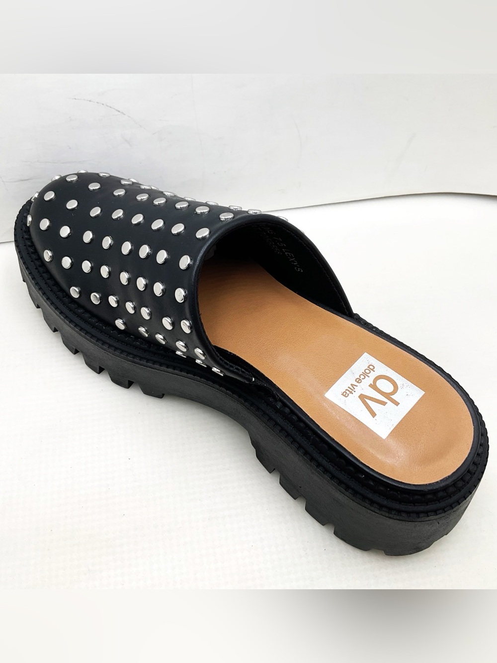 {DV By Dolce} Vita Lexy Black Studded Platform Clogs - Picture 3 of 14